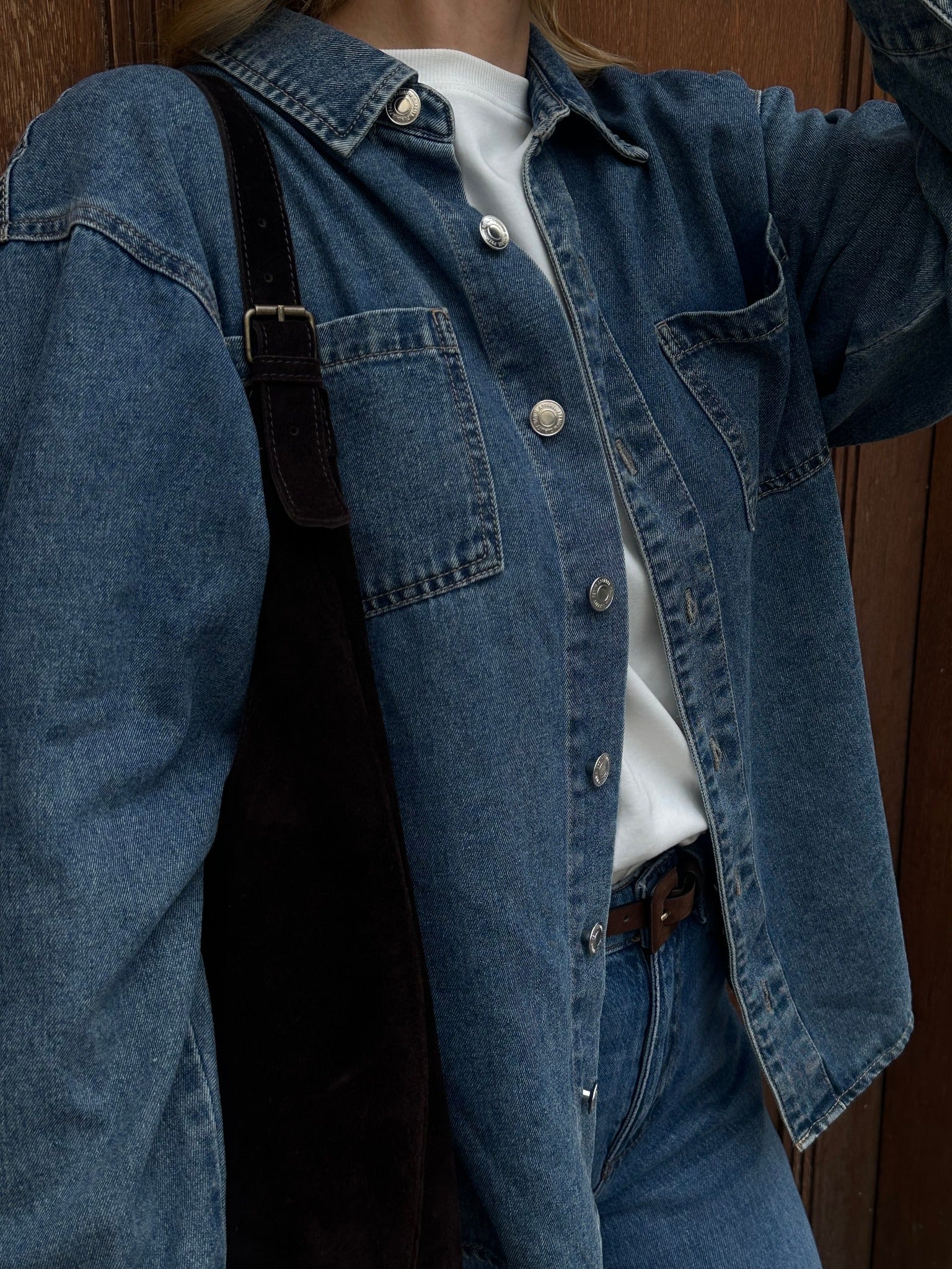 VMJENNIE Denim Shirt - Medium Blue Denim